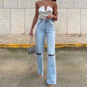 Zara wide leg jeans